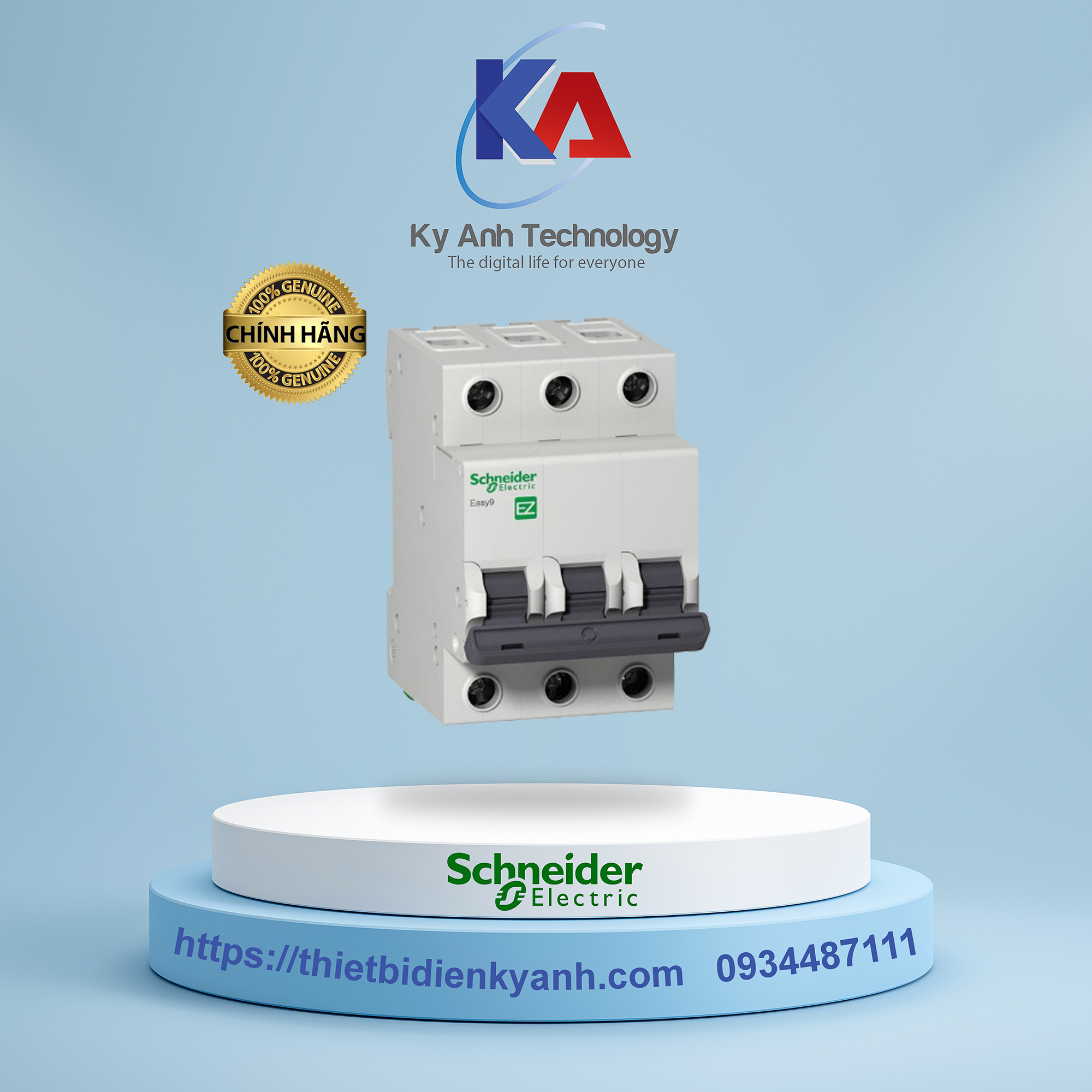 Aptomat MCB 3 Pha 40A Schneider EZ9F34340