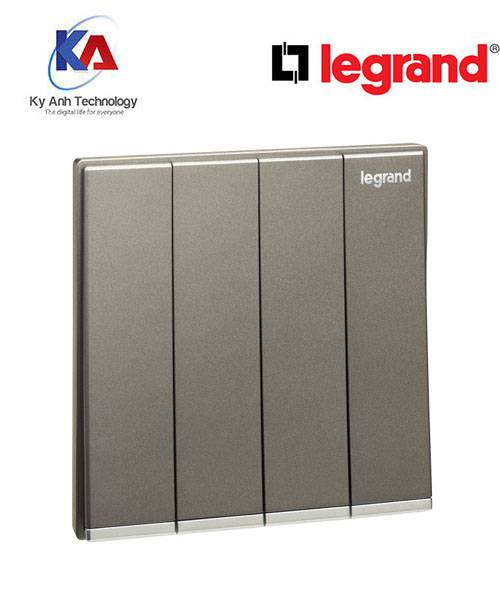 Công tắc bốn 1 chiều Galion Màu Dark silver – 282406-c3