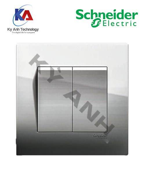 CÔNG TẮC ĐÔI 1 CHIỀU VIVACE MÀU BẠC SCHNEIDER PREMIUM KB32_1_AS