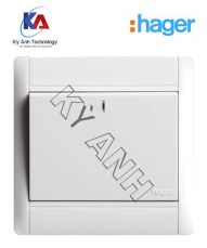 Công tắc đơn hager 10088 WGL111 Không LED