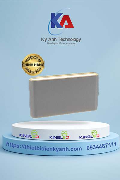 Đèn Led gắn tường ngoài trời 12W Kingled LWA8011-M-WH