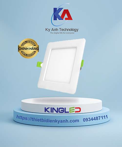 Đèn led âm trần vuông mỏng 12W Kingled PL-12SS-V170-V/TT/T