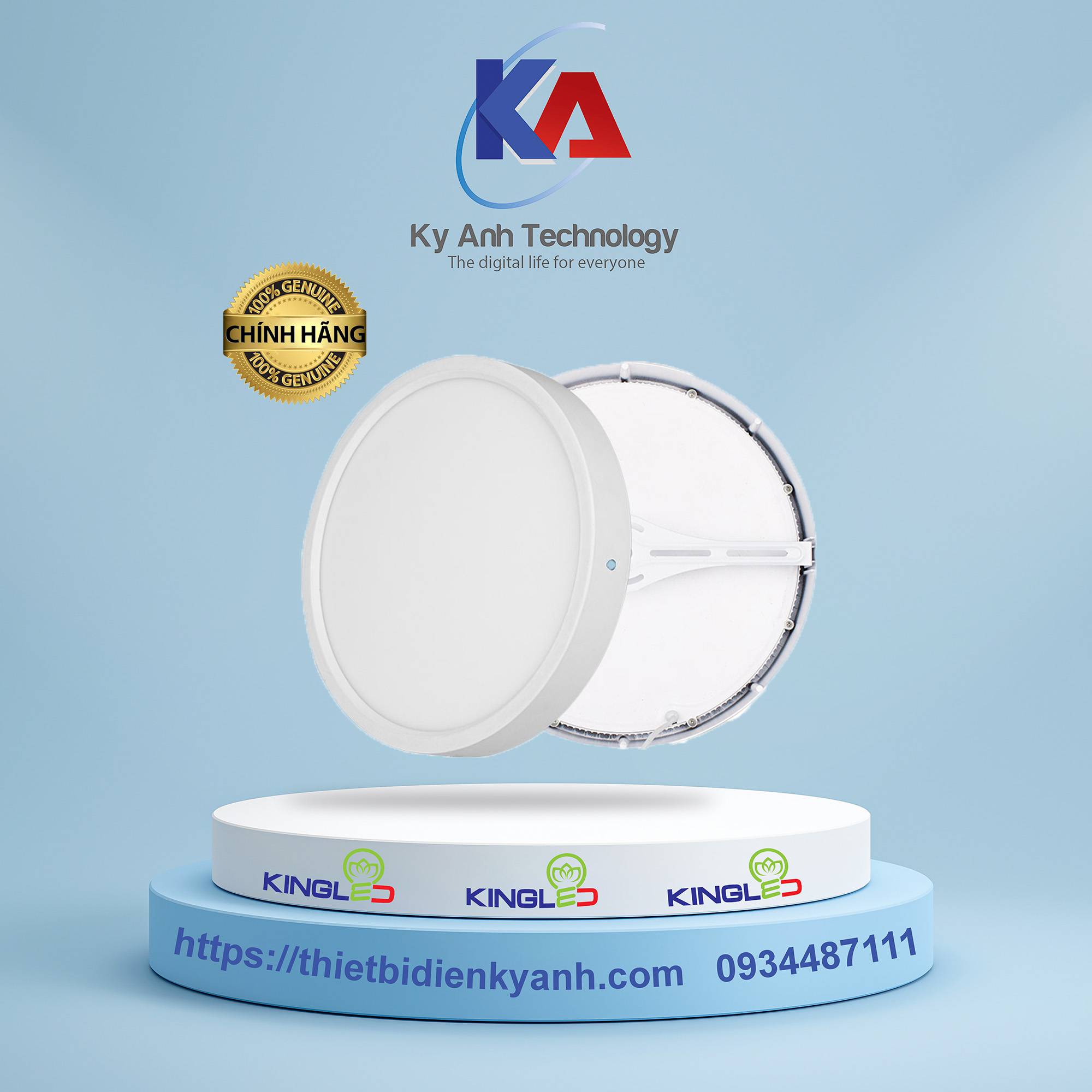 ĐÈN LED ỐP TRẦN 30W TRÒN KINGLED EC-ONL-30SS-T300-T