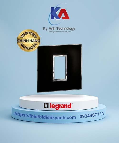 Mặt che vuông mặt kính đen Arteor 1M - 575203 mirror black