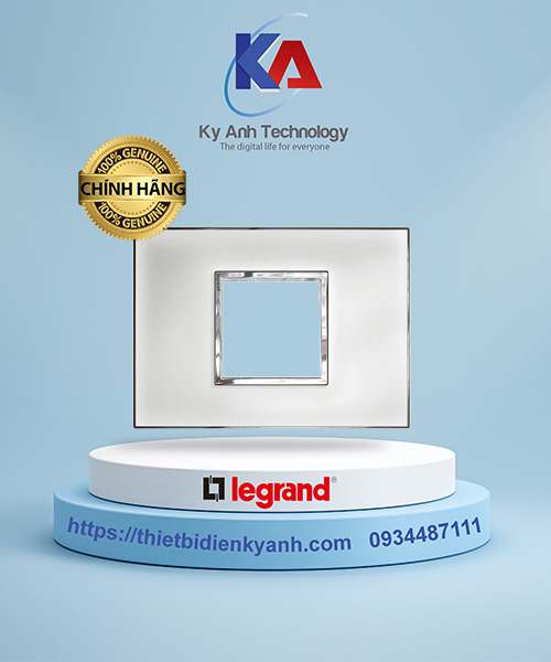 Mặt che chữ nhật mặt kính trắng Arteor 2M - 575254 mirror white