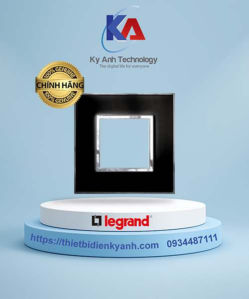 Mặt che vuông mặt kính đen Arteor 2M - 575213 mirror black