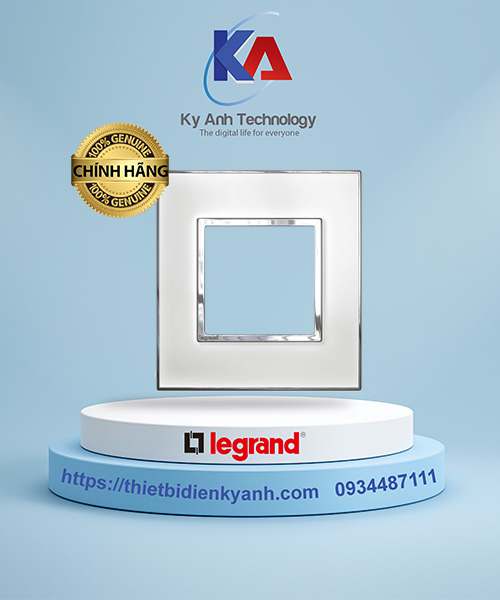 Mặt che vuông mặt kính trắng Arteor 2M - 575214 mirror white