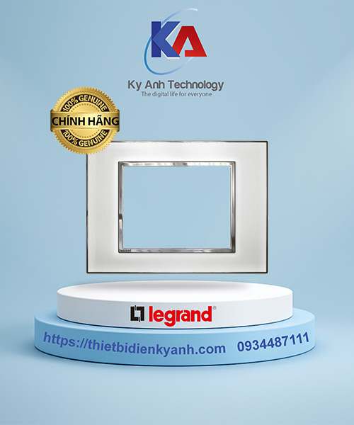 Mặt che chữ nhật mặt kính trắng Arteor 3M - 575274 mirror white