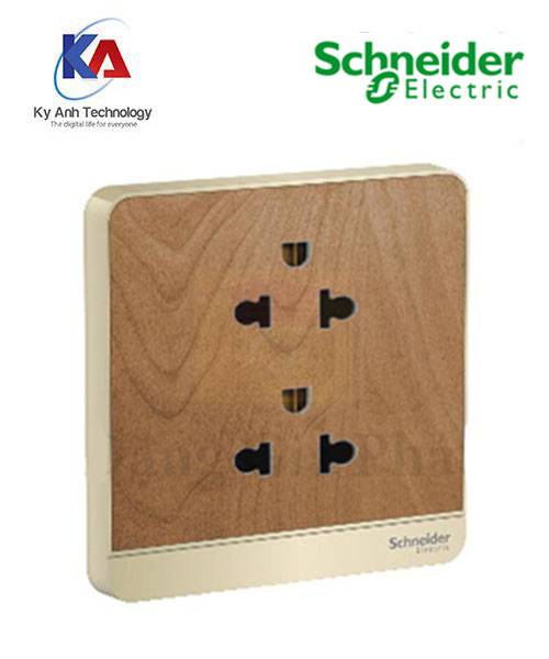 Ổ cắm đôi 3 chấu 16A E83426UES2_WD_G19 AvatarOn Schneider