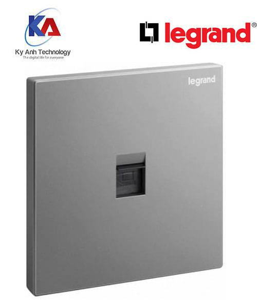 Ổ cắm mạng RJ45 Cat5e Galion Màu Dark silver 282460-c3