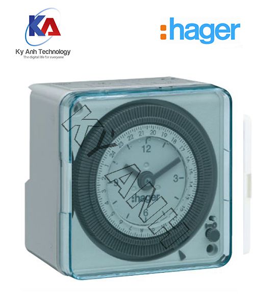 Timer 24h Hager - Model EH771 loại Analog 72x72mm