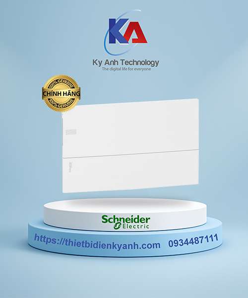Tủ điện nhựa âm tường 18 module cửa trắng MIP22118 Schneider
