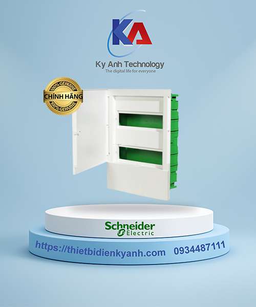 Tủ điện nhựa âm tường 24 module cửa trắng MIP22212 Schneider