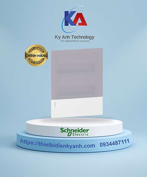 Tủ điện nhựa âm tường 24 module cửa mờ MIP22212T Schneider